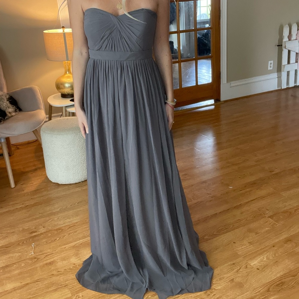 Jenny Yoo Bridal Grey Bridesmaid Dress